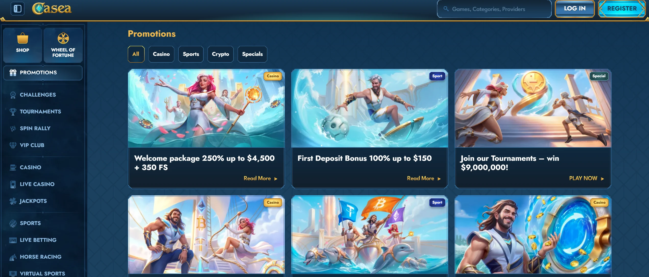 casea home page screenshot